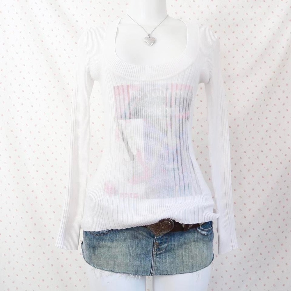 y2k pop star graphic top